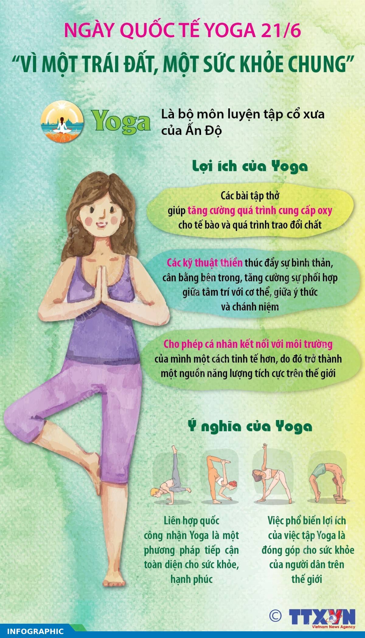 Ngày quốc tế Yoga 21/6: “Vì một trái đất, một sức khỏe chung”